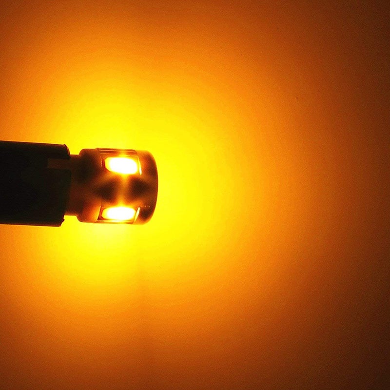 Alla Lighting 4pcs 168 194 LED Bulb, Amber Yellow Super Bright T10 Wedge Marker, Interior Map, Dome, Trunk Lights 194NA 175 168 2825 W5W 5630-SMD Upgrade - Image 5